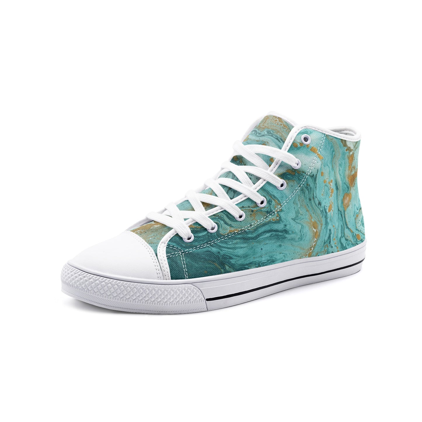 DEEP-Unisex High Top Canvas Shoes