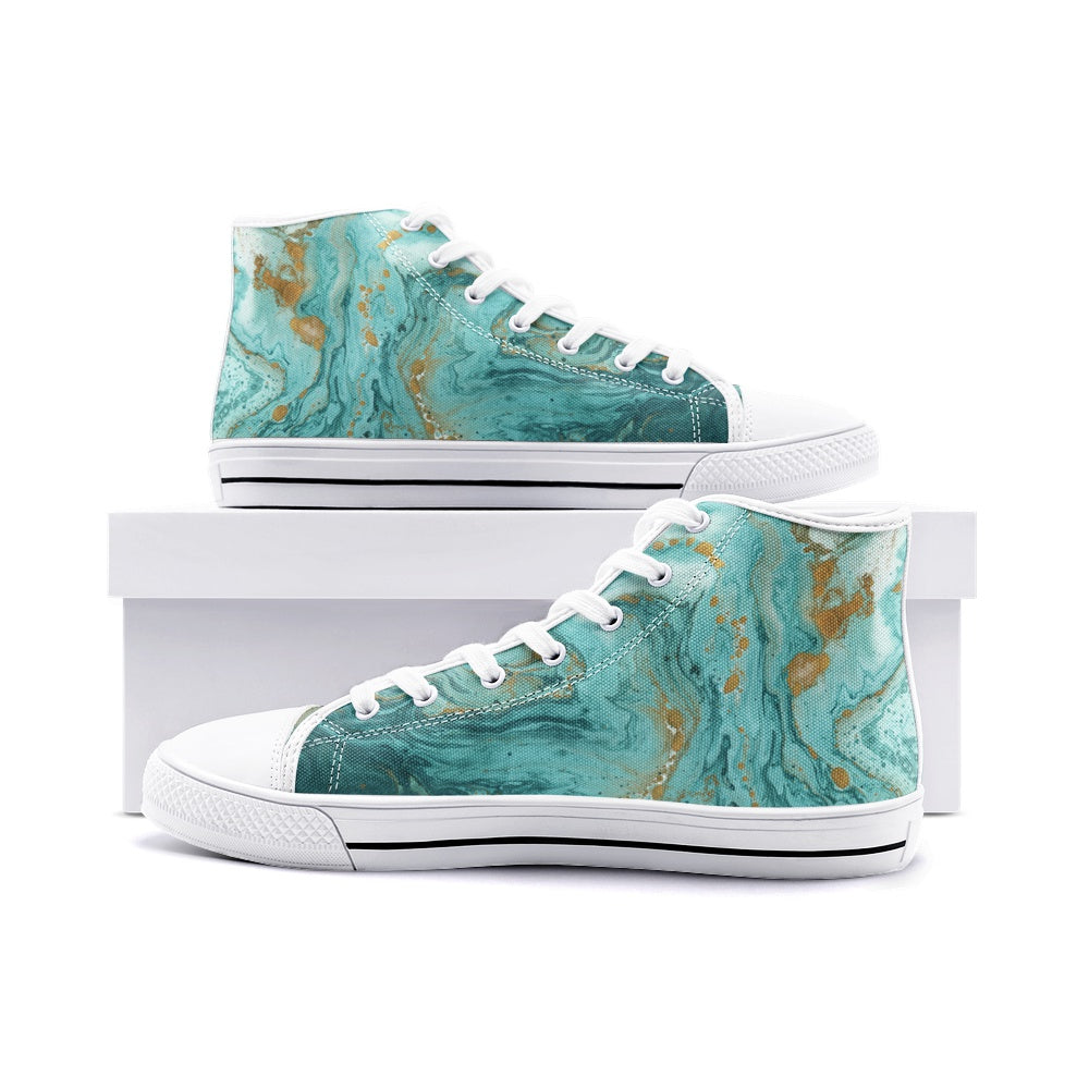 DEEP-Unisex High Top Canvas Shoes