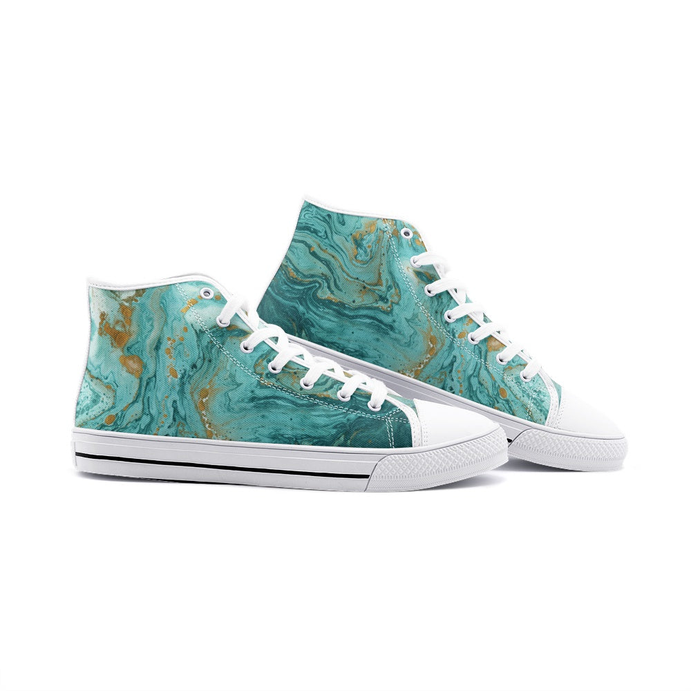 DEEP-Unisex High Top Canvas Shoes